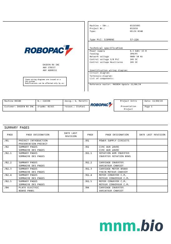 Włochy ROPOBAC SYSTEMI rachunek za usługi komunalne Word i szablon PDF